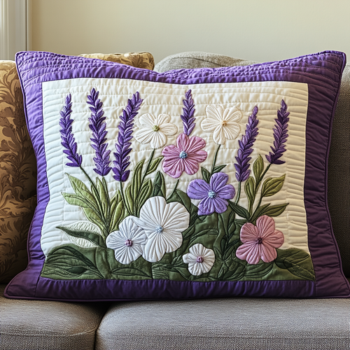 Blossom Haven Quilted Bedding Pillow Case NCU0VH4817