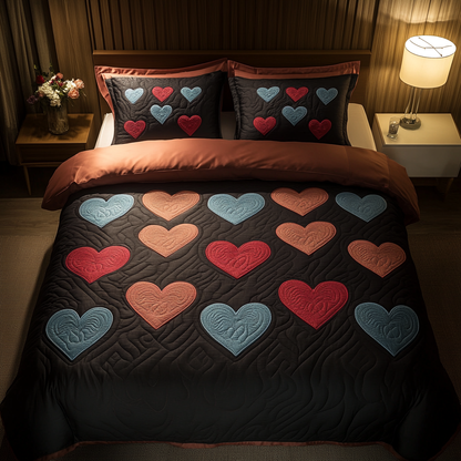 Quilted Affection 3-Piece Quilted Bedding Set NCU0DK3121