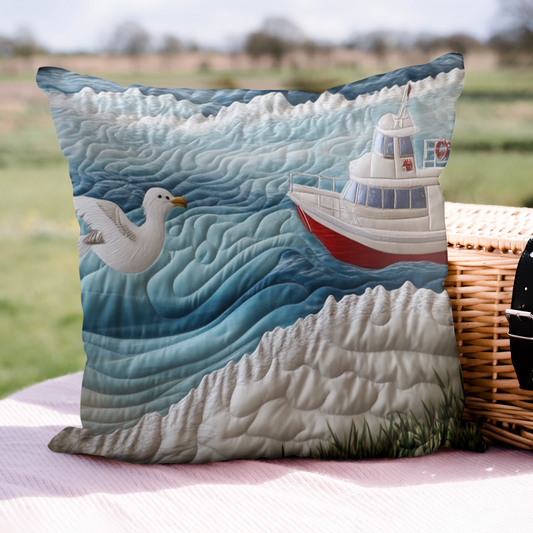 Seaside Dreams Quilted Pillow Case NCU0VH4185