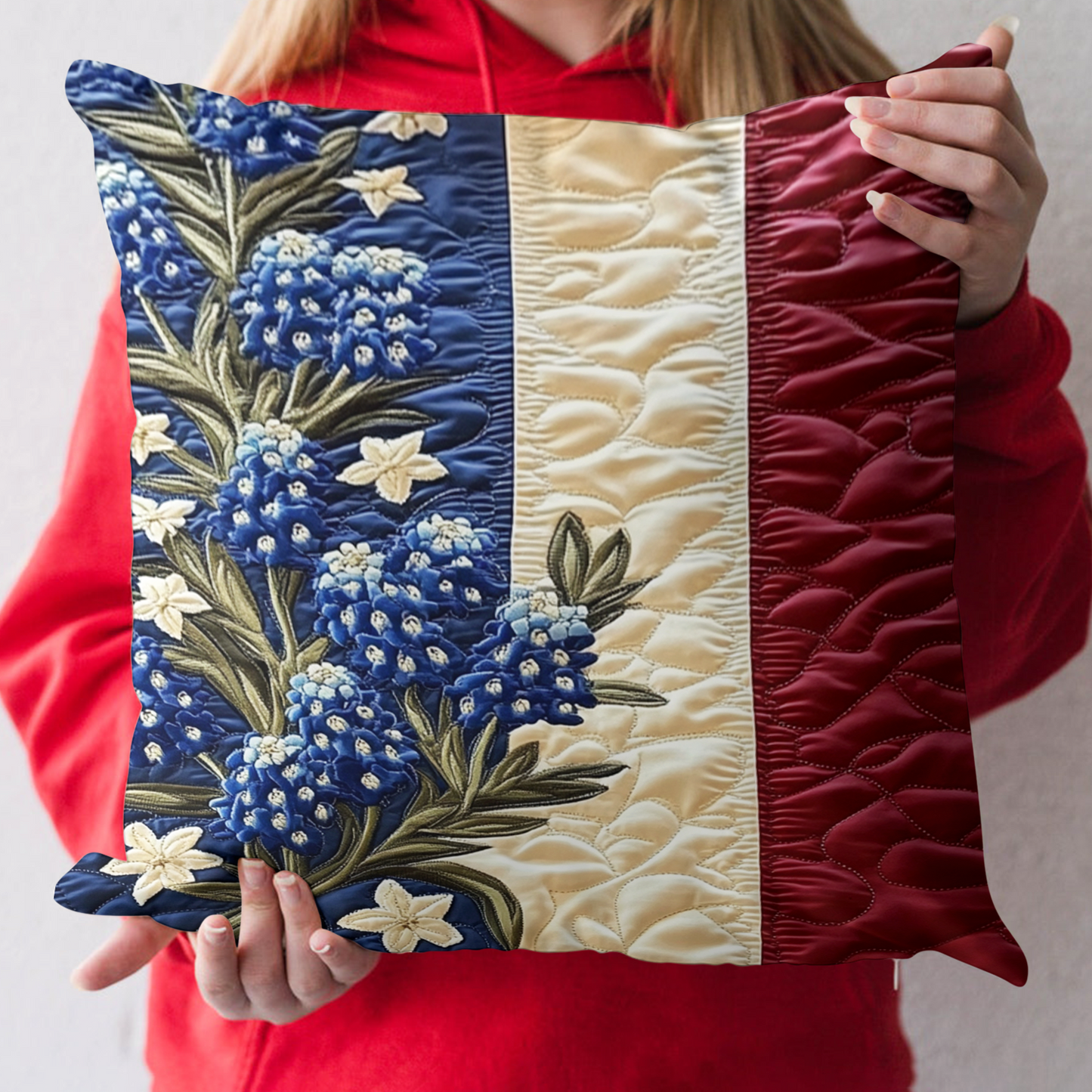 Texas Pride Quilted Pillow Case NCU0VH4392