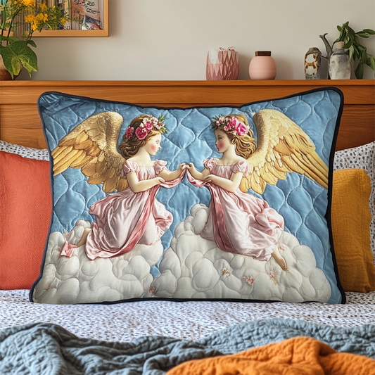 Heavenly Twins Quilted Bedding Pillow Case NCU0VH4188