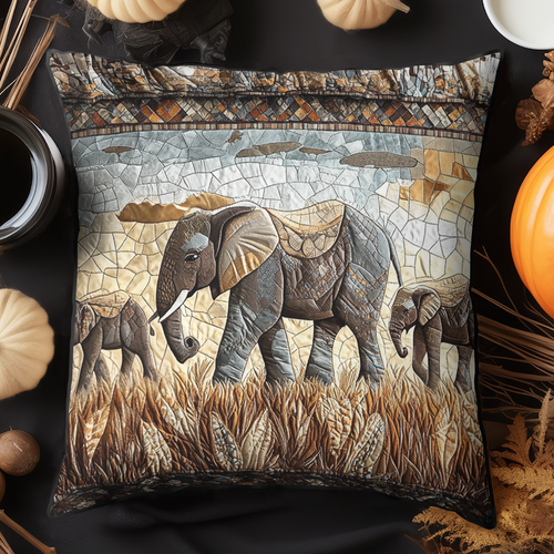Elephant Dreams Quilted Pillow Case NCU0VH4467