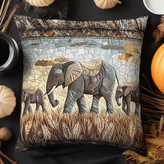 Elephant Dreams Quilted Pillow Case NCU0VH4467