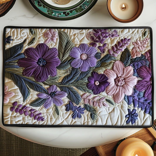 Elegant Lavender Quilted Place Mat NCU0VH4815