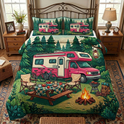 RV Escape 3-Piece Quilted Bedding Set NCU0XD2785
