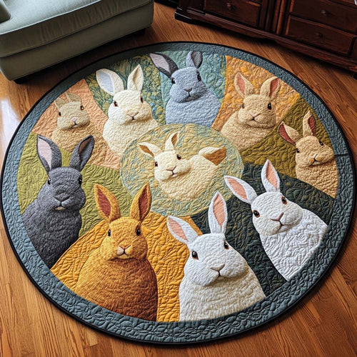 Rabbit Lane Quilted Round Mat NCU0NT8095