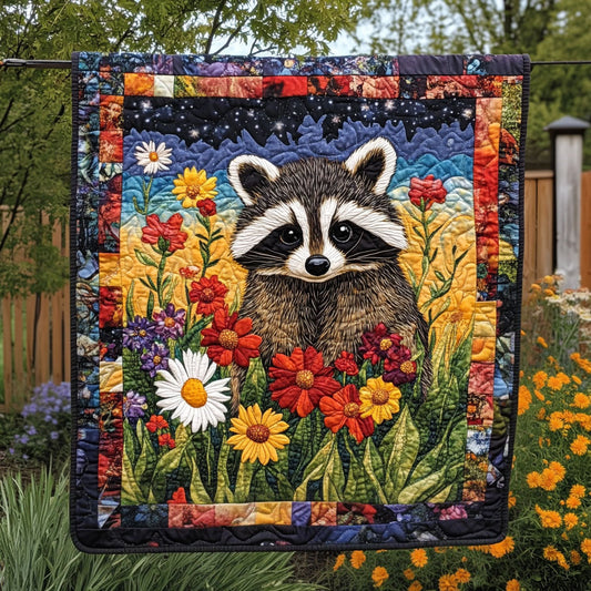 Raccoon Haven Quilted Blanket NCU0PT626