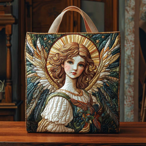 Radiant Angel Light Quilted Tote Bag NCU0XD647