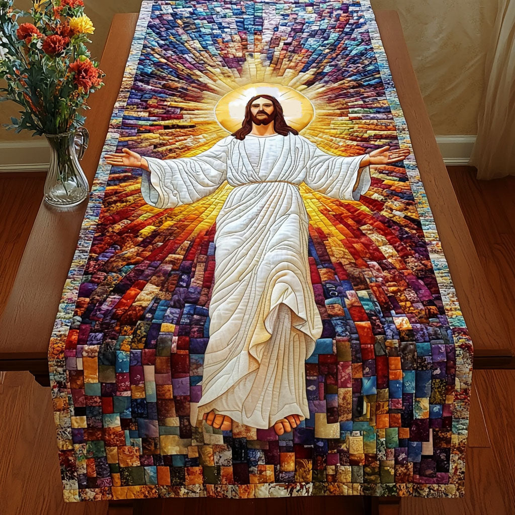 Radiant Ascension Quilted Table Runner NCU0NT5157