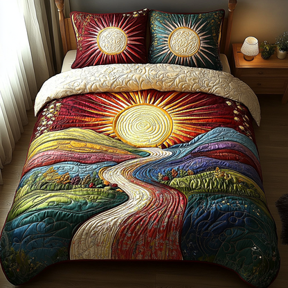 Radiant Bliss 3-Piece Quilted Bedding Set NCU0DV3295