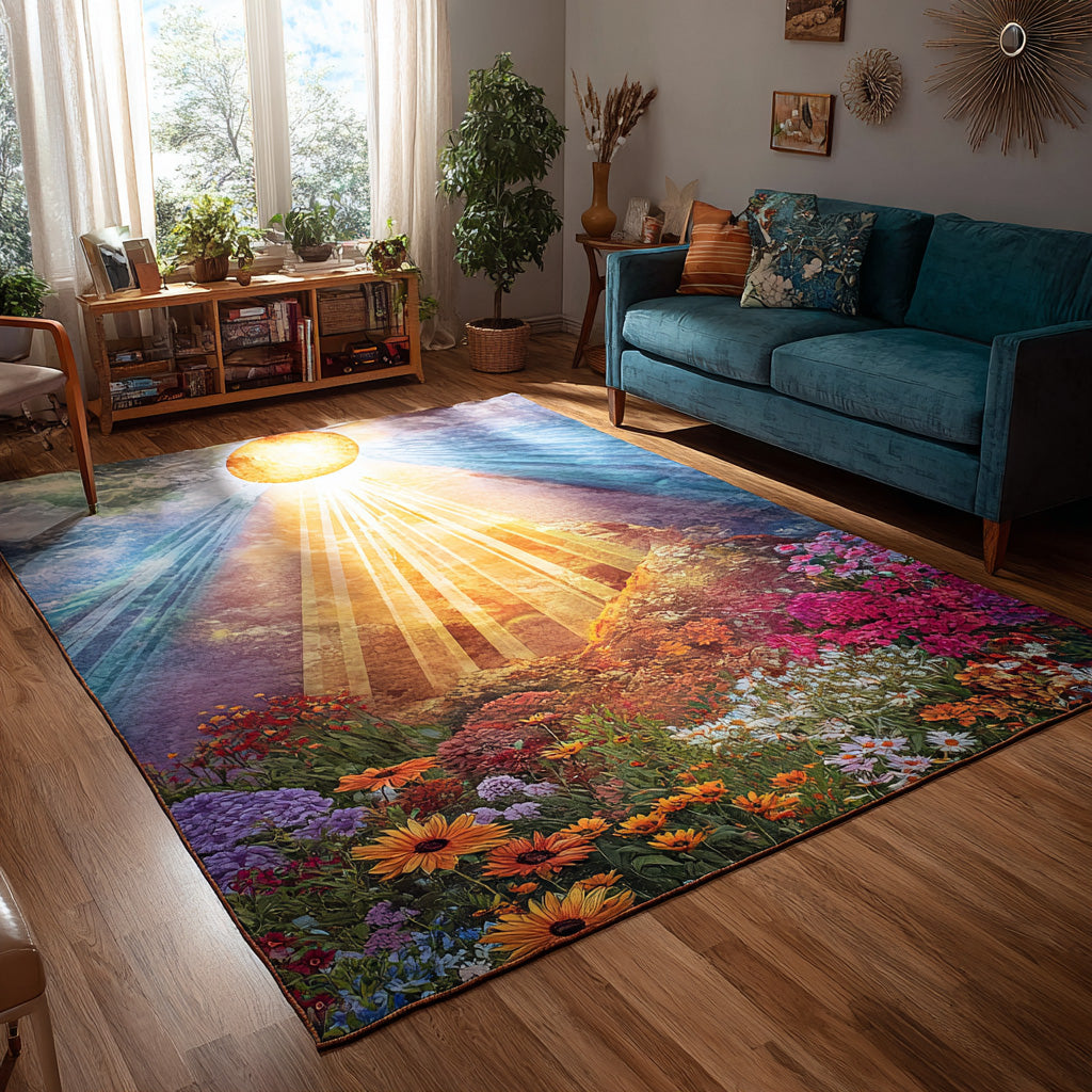 Radiant Bloom Area Rug NCU0VL2892 – Vantique