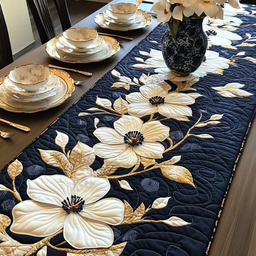 Radiant Blossom Quilted Table Runner NCU0PT6460