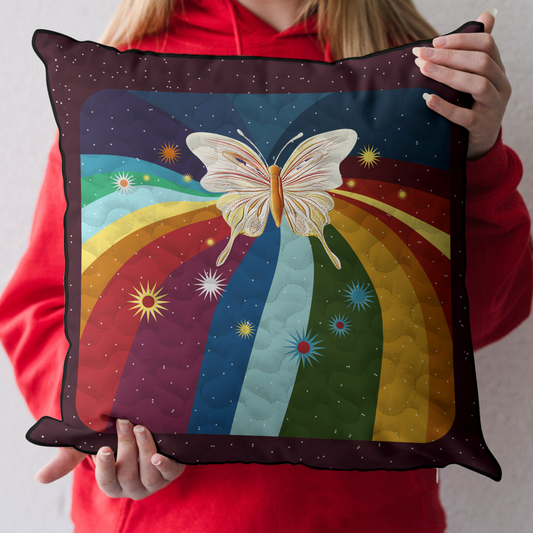 Radiant Butterfly Quilted Pillow Case NCU0DK3777