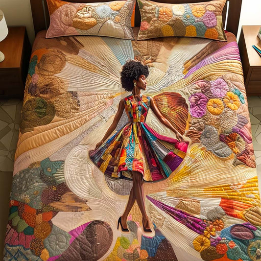 Radiant Dancer 3-Piece Quilted Bedding Set NCU0NT8059