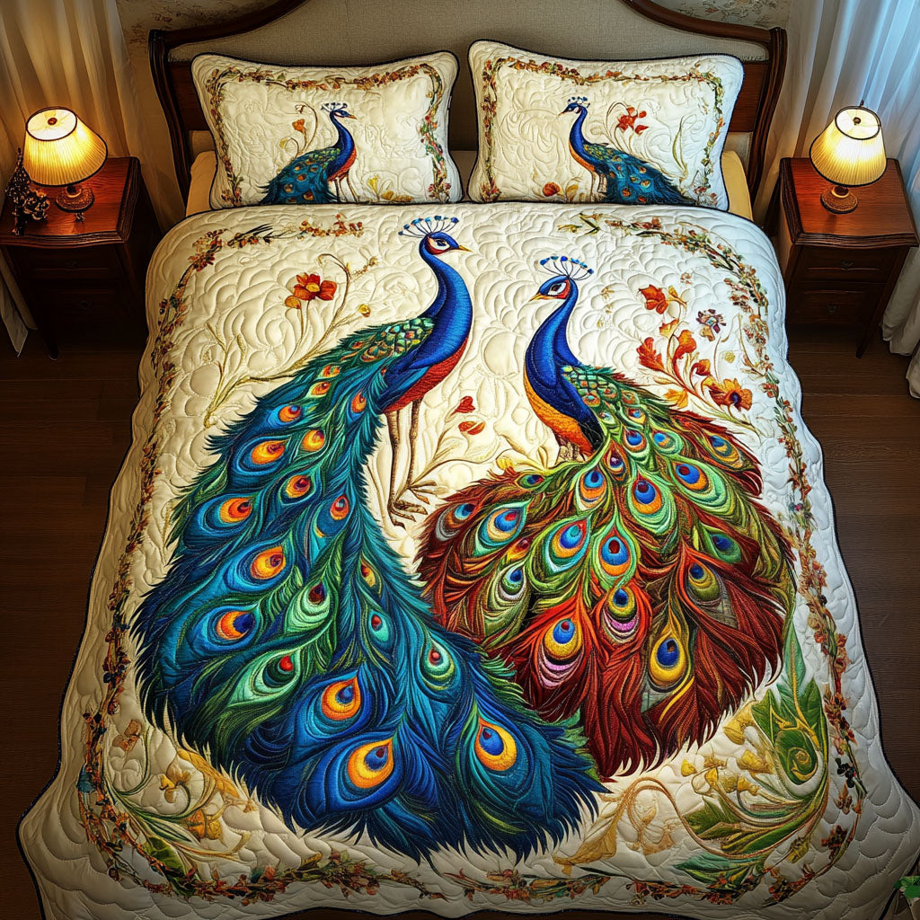 Radiant Elegance 3-Piece Quilted Bedding Set NCU0NT3084