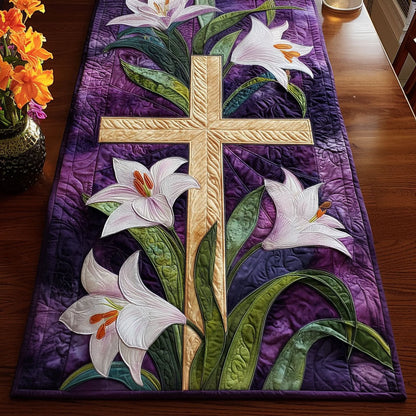 Radiant Faith Quilted Table Runner NCU0NT12320