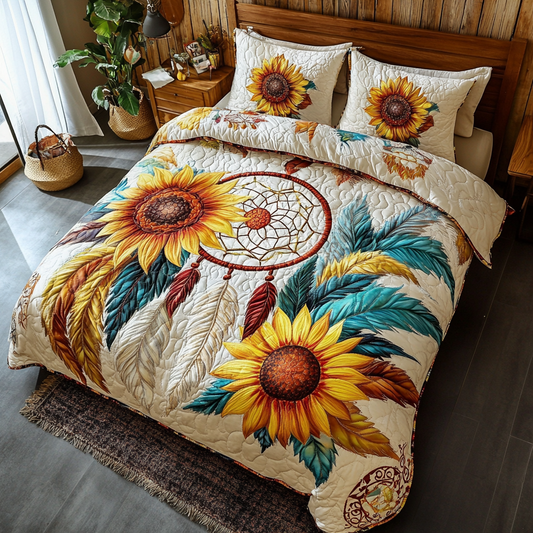 Radiant Field 3-Piece Quilted Bedding Set NCU0VL2401