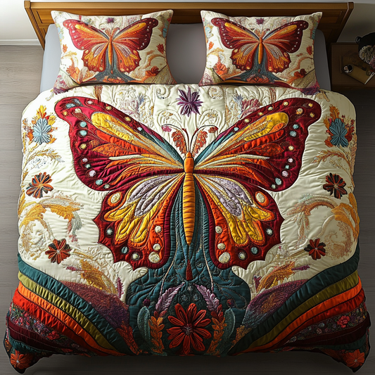 Radiant Flight 3-Piece Quilted Bedding Set NCU0VH2840