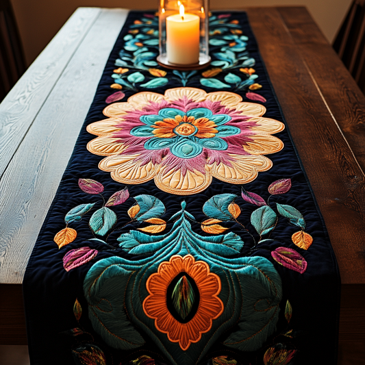Radiant Flora Quilted Table Runner NCU0VH2735