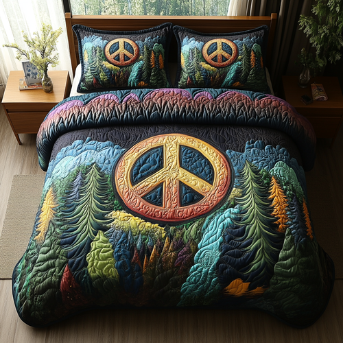 Radiant Forest Souls 3-Piece Quilted Bedding Set NCU0DV5551