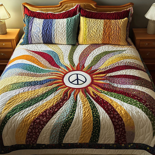Radiant Freedom 3-Piece Quilted Bedding Set NCU0NT3909