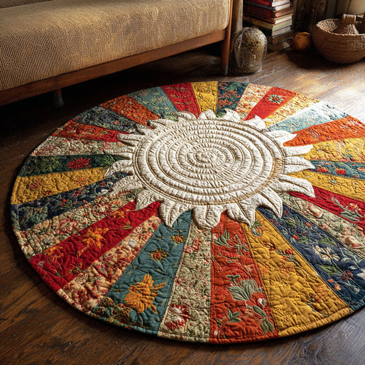 Radiant Garden Quilted Round Mat NCU0DK11958