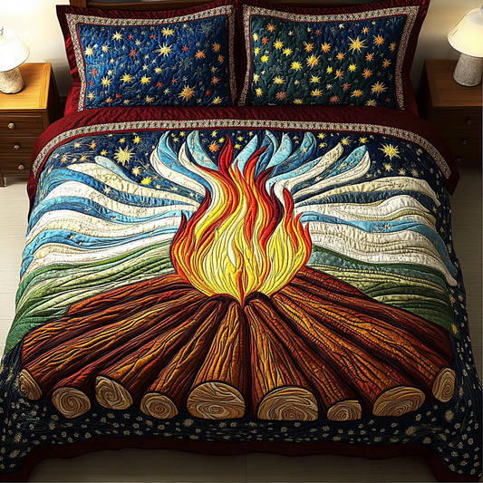 Radiant Heat 3-Piece Quilted Bedding Set NCU0DK4575