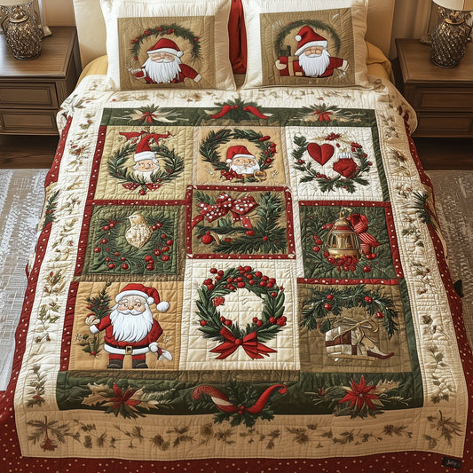 Radiant Holiday Grove 3-Piece Quilted Bedding Set NCU0PT2117