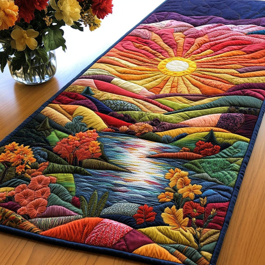 Radiant Horizon Quilted Table Runner NCU0NT3430