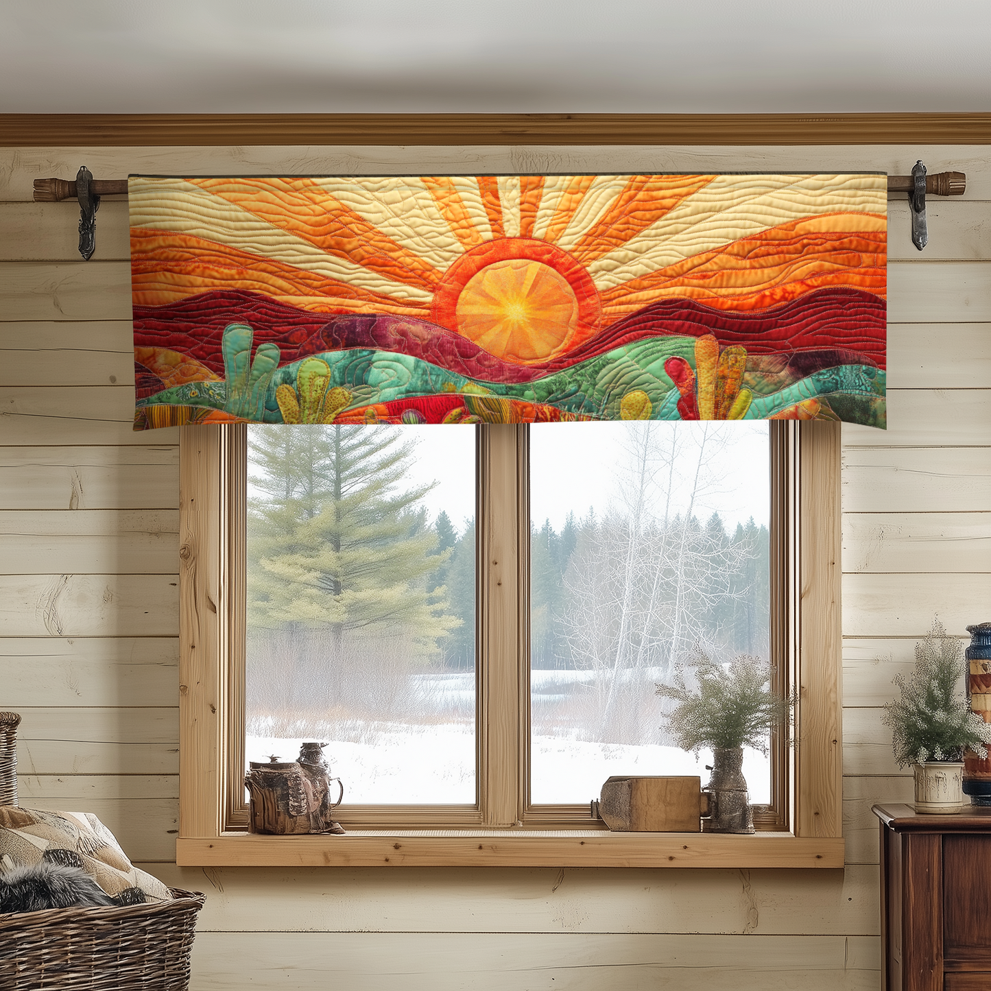 Radiant Horizon Quilted Valance NCU0VH3174