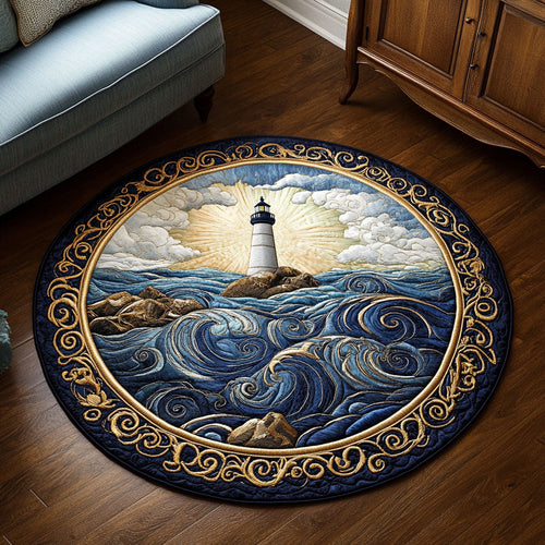 Radiant Light Quilted Round Mat NCU0NT5468