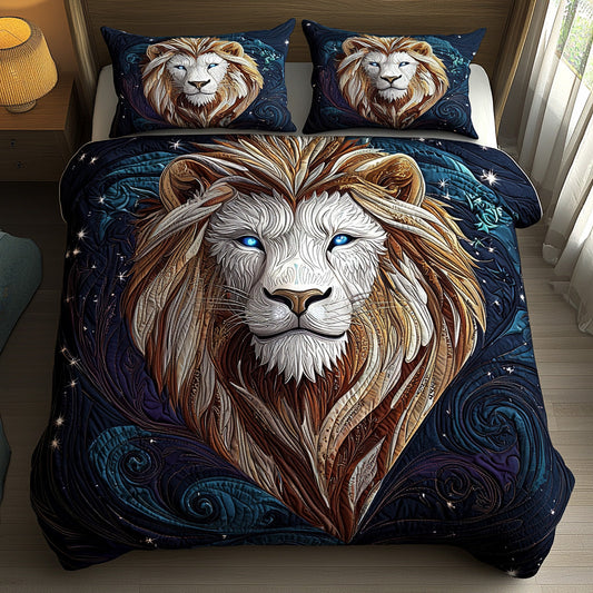 Radiant Lion 3-Piece Quilted Bedding Set NCU0DV6270