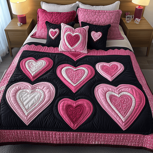 Radiant Love 3-Piece Quilted Bedding Set NCU0TH2523