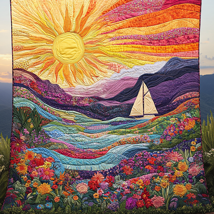 Radiant Meadows Quilted Blanket NCU0DV4435