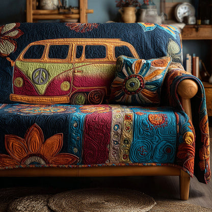 Radiant Nomad Quilted Sofa Cover NCU0PT10039