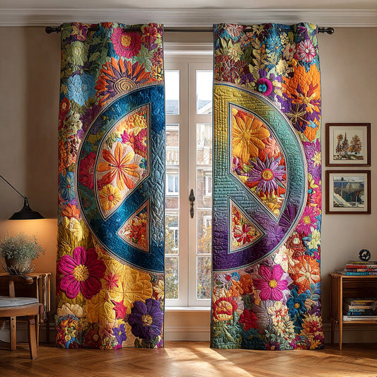 Radiant Peace Path Quilted Curtains NCU0TD1502