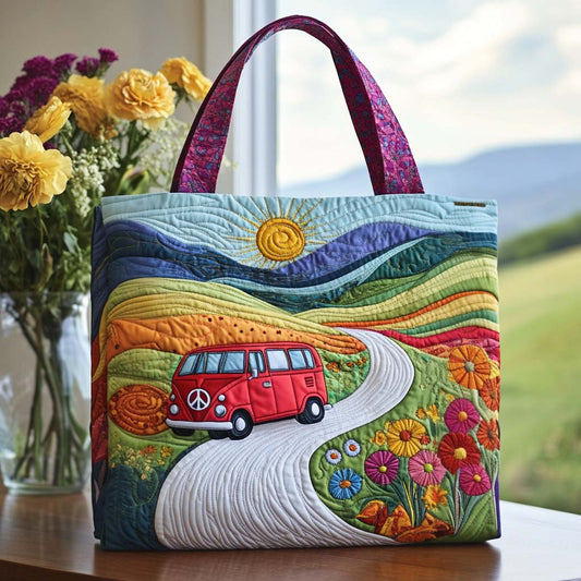 Radiant Peace Quilted Tote Bag NCU0NT8567