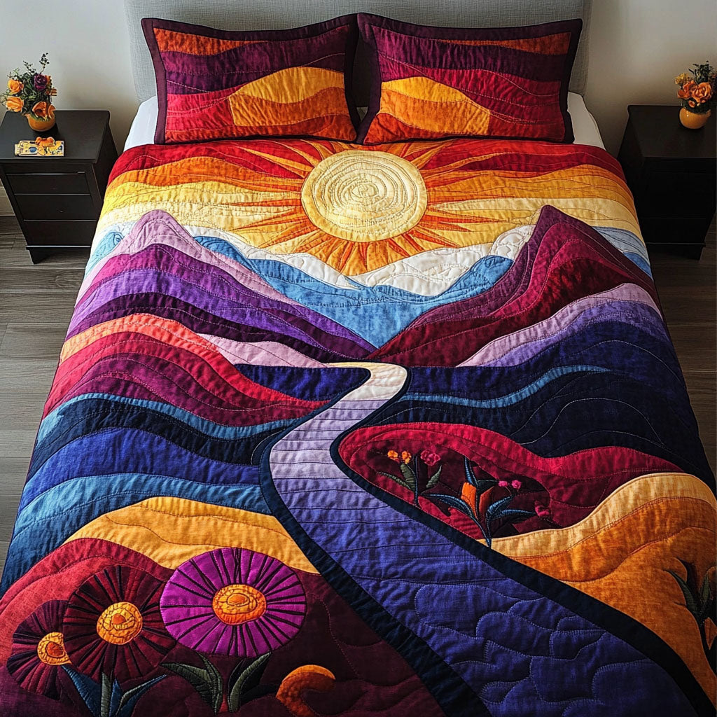 Radiant Peaks 3-Piece Quilted Bedding Set NCU0NT3689