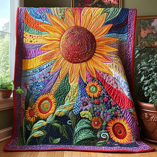 Radiant Petals Quilted Blanket NCU0DV3178
