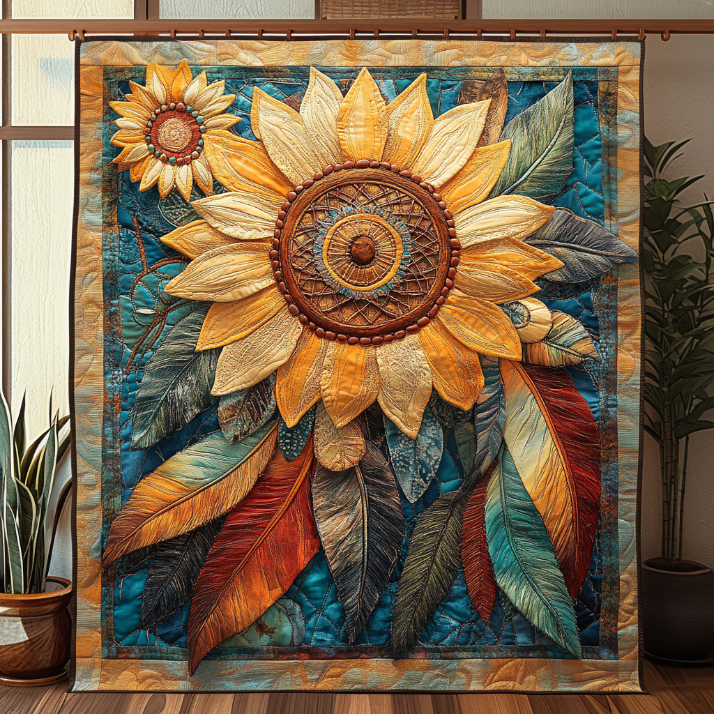 Radiant Petals Quilted Blanket NCU0DV3423