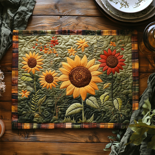 Radiant Petals Quilted Place Mat NCU0DV3489