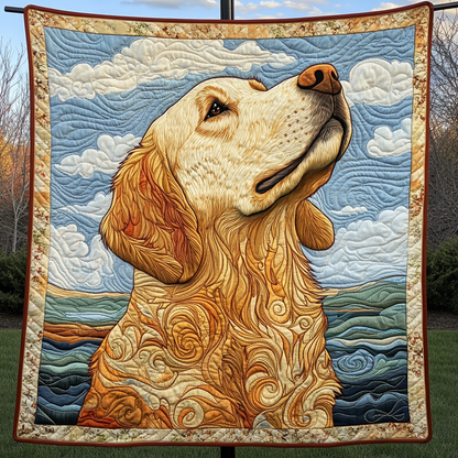 Radiant Retriever Delight Quilted Blanket NCU0DK1521