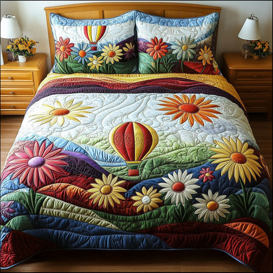 Radiant Rise 3-Piece Quilted Bedding Set NCU0PT5185