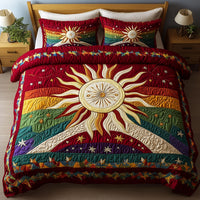 Radiant Rise 3-Piece Quilted Bedding Set NCU0VL836