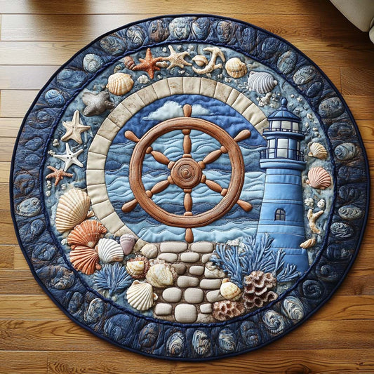 Radiant Shore Quilted Round Mat NCU0NT7465