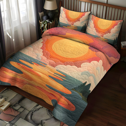 Radiant Skies 3-Piece Quilted Bedding Set NCU0VL777