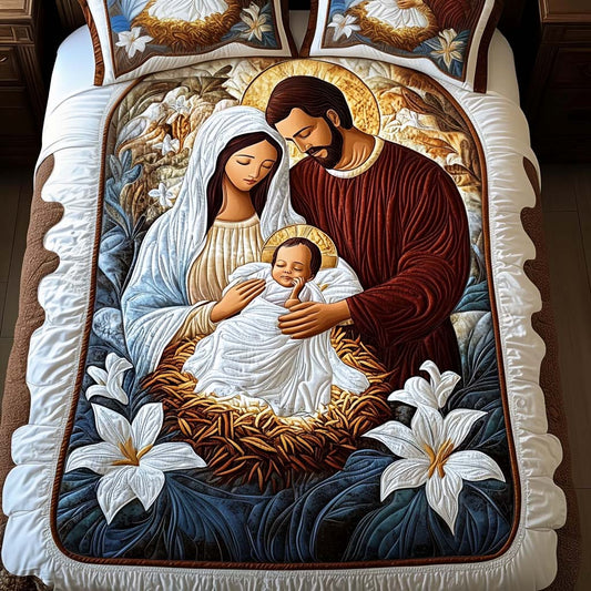 Radiant Souls 3-Piece Quilted Bedding Set NCU0NT1822