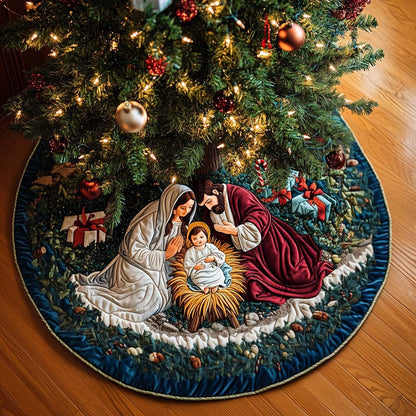 Radiant Souls Christmas Quilted Tree Skirt NCU0NT1828