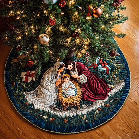 Radiant Souls Christmas Quilted Tree Skirt NCU0NT1828