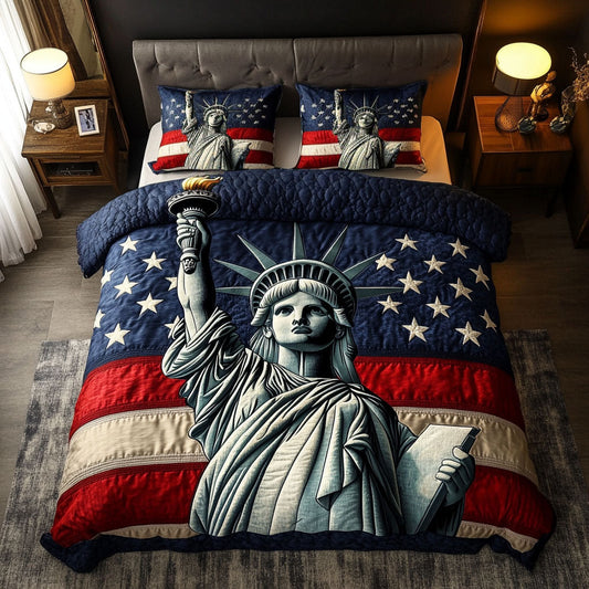 Radiant Statue 3-Piece Quilted Bedding Set NCU0NT6313